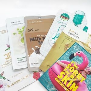 Korean (Kbeauty) Sheet Mask Bundle (6 Shee…